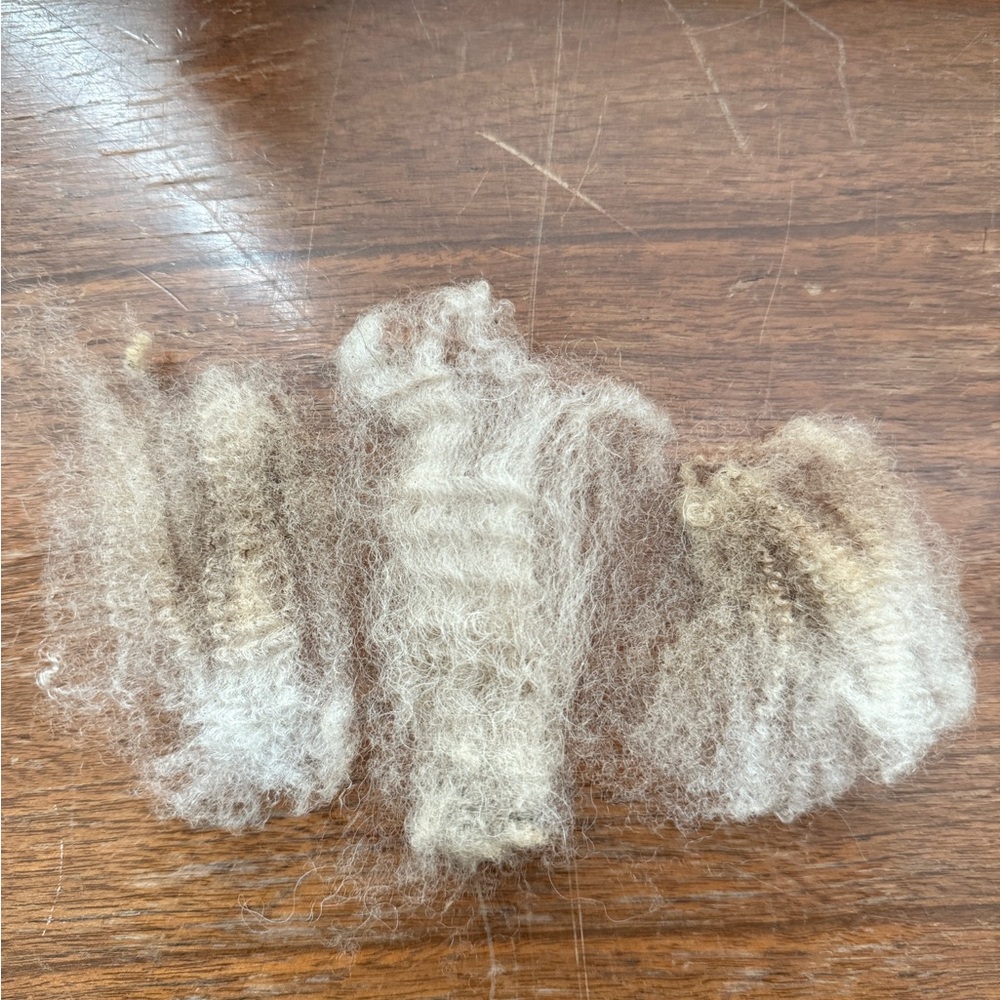 White Wool Roving - Picture 6 of 6